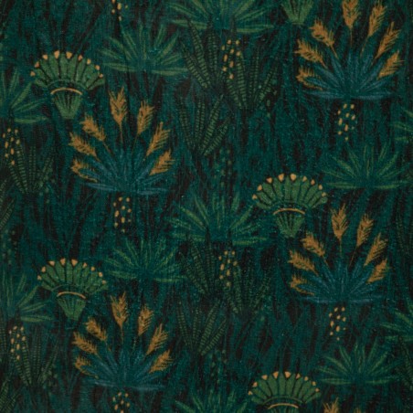 Chaise De Table Slano En Velours Vert Atmosphera