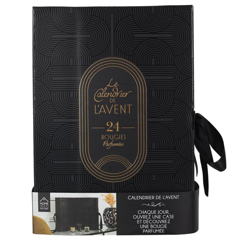 Calendrier D'Avent 24 bougies Noir Home Deco Factory