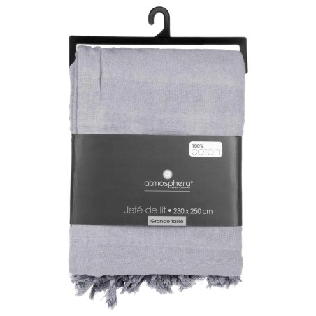 Jeté De Lit 230x250 Gris Clair Atmosphera