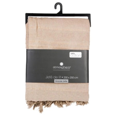 Jeté De Lit 230x250 Beige Atmosphera