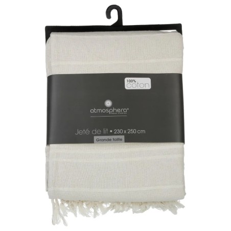Jeté De Lit 230x250 Ivoire Atmosphera