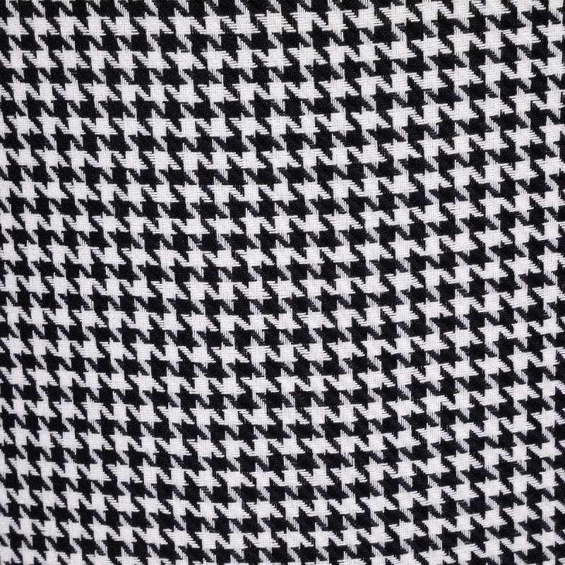 Chaise De Table Velours Noir Blanc Atmosphera