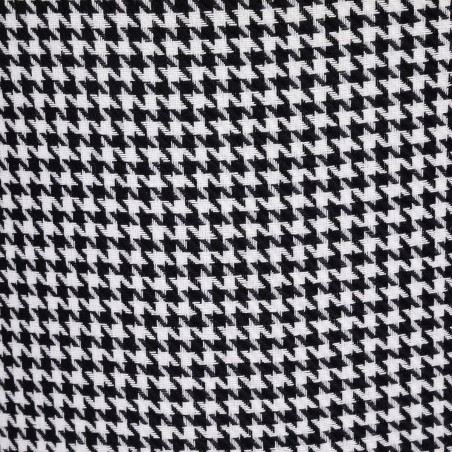 Chaise De Table Velours Noir Blanc Atmosphera