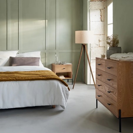 Parure de lit Flora Blanc 240x220 Atmosphera