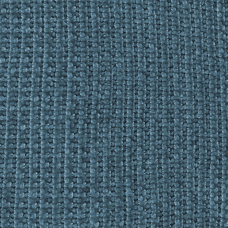 Plaid Chenille Frange Bleu Canard 120x150 - Home Deco Factory