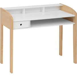 Bureau Primaire En Bois Tod Blanc - Atmosphera For Kids