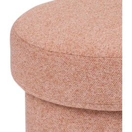 Pouf En Tissu Terracotta - Atmosphera 2