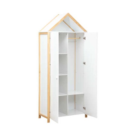 Armoire Pour Enfant En Bois Kima Blanc - Atmosphera For Kids