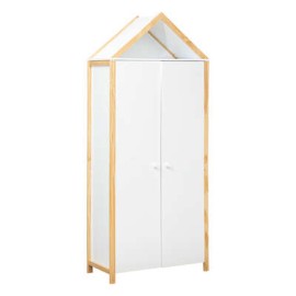 Armoire Pour Enfant En Bois Kima Blanc - Atmosphera For Kids