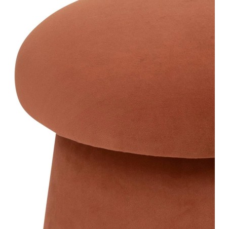 Pouf Champignon En Velours Noa Ambre Atmosphera
