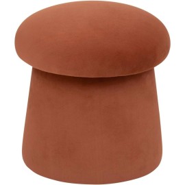 Pouf Champignon En Velours Noa Ambre Atmosphera