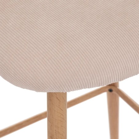 Chaise de bar Céleste Beige Atmosphera