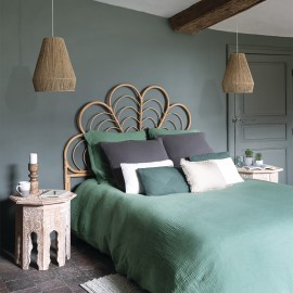 Parure de lit Flora Vert 260x240 Atmosphera 2