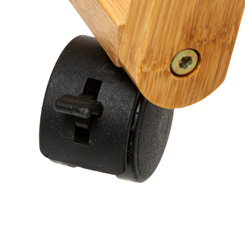 Desserte À Roulettes 3 Niveaux Noir Five