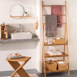 Étagère Porte Serviette Bambou 5Five 2