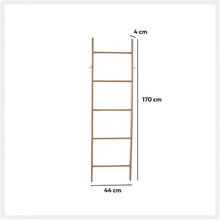 Échelle Porte Serviette Bambou Five