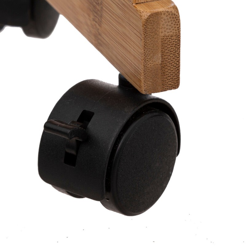 Desserte En Bambou 3 Niveaux Noir Five