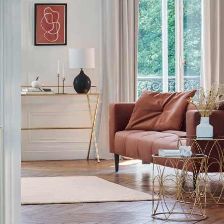 Tapis De Salon Reflet Joanne 120x170 Ivoire Atmosphera