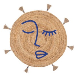 Tapis Rond Pompons Soleya D80 Atmosphera