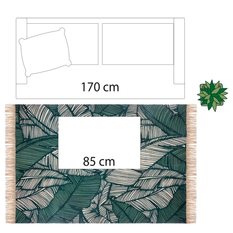 Tapis Jungle 120x170 Vert Atmosphera