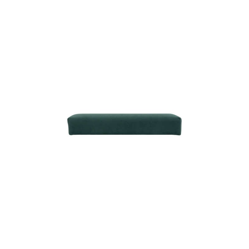Pouf Pliant Tess En Velours Vert Atmosphera