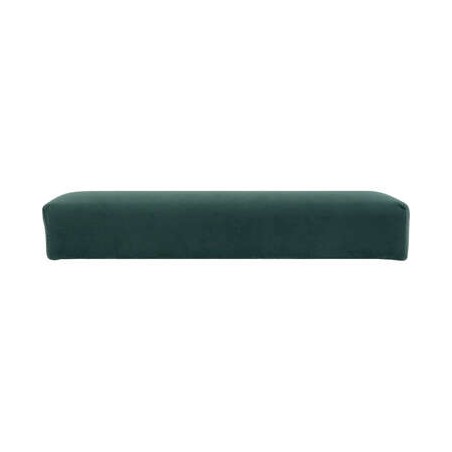 Pouf Pliant Tess En Velours Vert Atmosphera