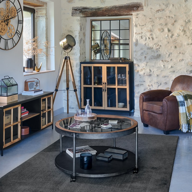 Tapis De Salon Reflet Joanne 120x170 Gris Ardoise Atmosphera