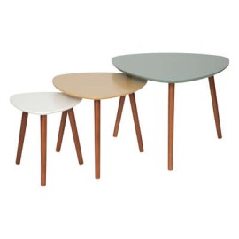 Lot De 3 Tables Café Mileo Vegetal Atmosphera