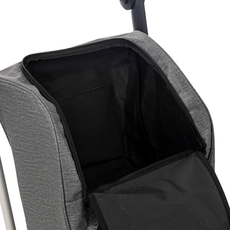 Chariot de marché 4 roues Gris Five