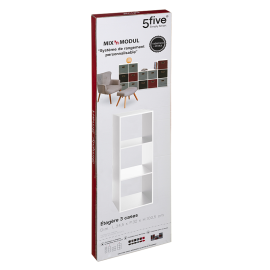Etagère 3 cases Mix n modul Blanc Five 2