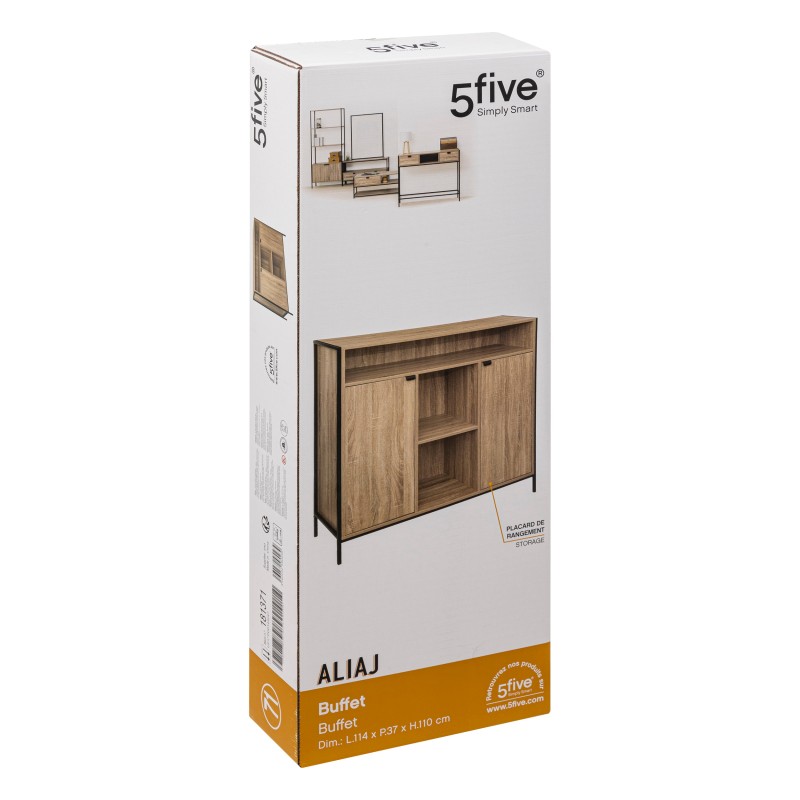 Buffet 2 Portes 3 Niches Aliaj Five