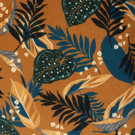 Fauteuil En Velours Sango Ocre - Atmopshera