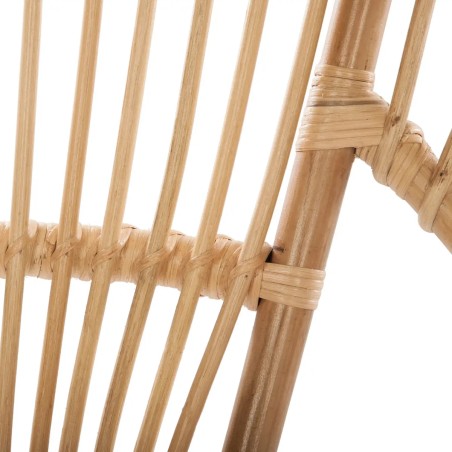 Fauteuil En Rotin Et Métal Keko Beige - Atmosphera