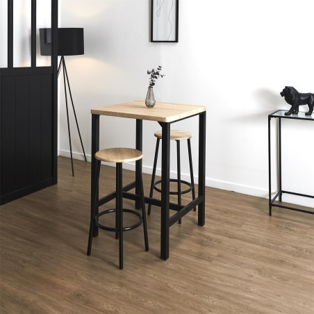 Table à manger avec 2 tabourets Loka - Home Deco Factory