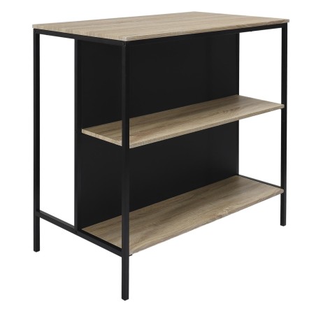 Table ilot 2 tabourets Loka Noir - Home Deco Factory