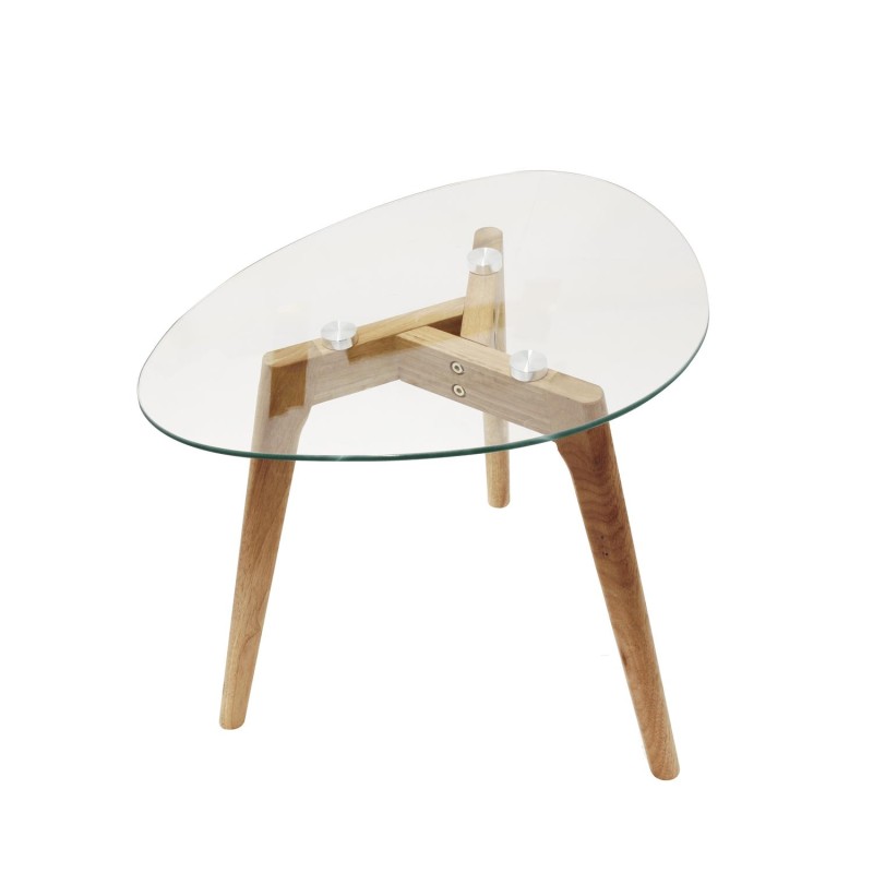 Lot De 2 Tables Gigognes Galet En Verre - Home Deco Factory