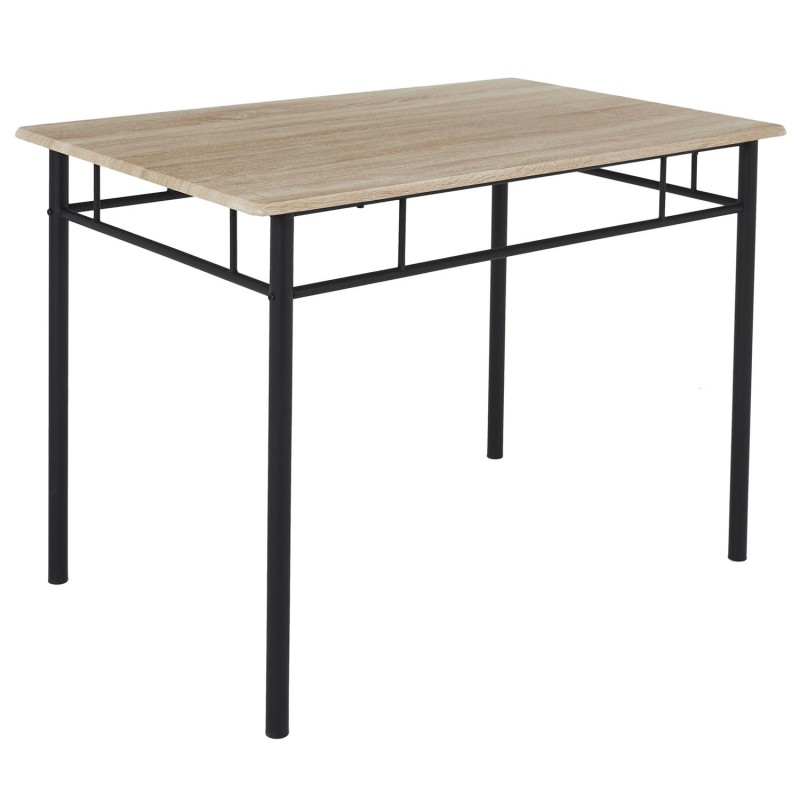 Table et 4 chaises Loka Marron - Home Deco Factory