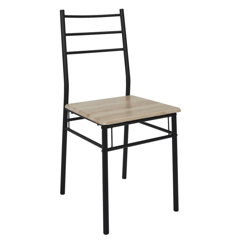 Table et 4 chaises Loka Marron - Home Deco Factory