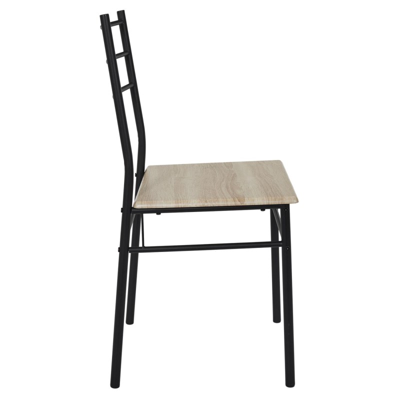 Table et 4 chaises Loka Marron - Home Deco Factory