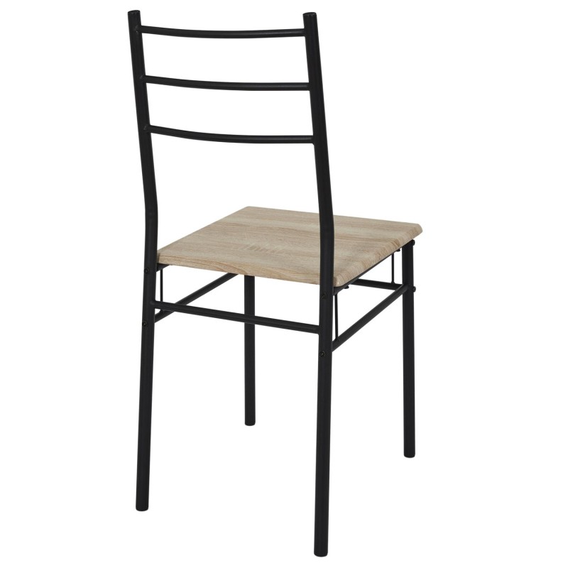 Table et 4 chaises Loka Marron - Home Deco Factory