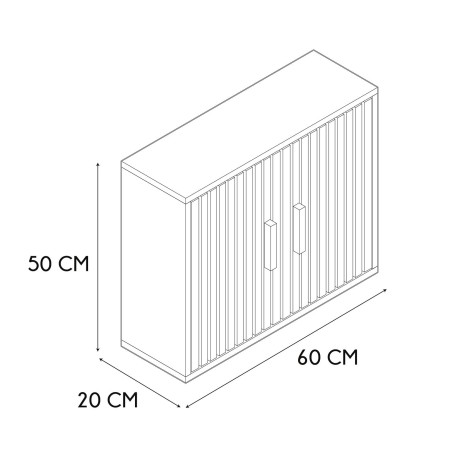 Armoire Murale Klaus Marron - Home Deco Factory