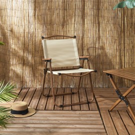 Chaise Camping Mariposa Beige - Home Deco Factory 2