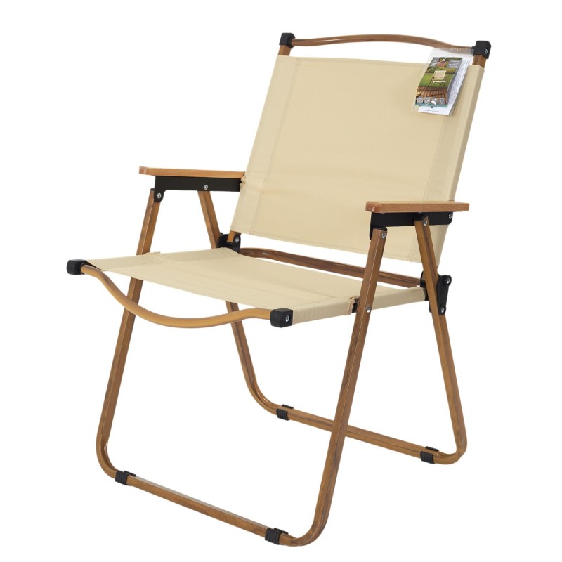 Chaise Camping Mariposa Beige - Home Deco Factory