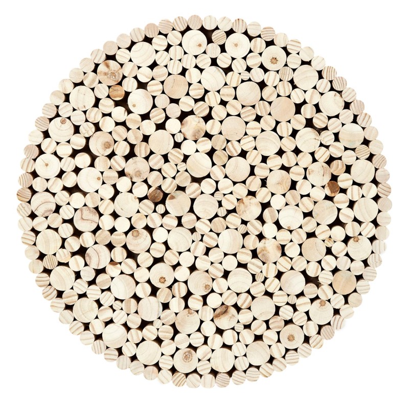 Table Basse Rondin D60 Beige - Home Deco Factory