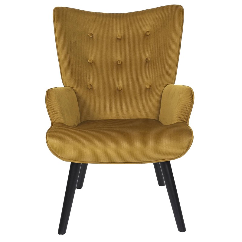 Fauteuil De Salon Giulia Jaune - Home Deco Factory