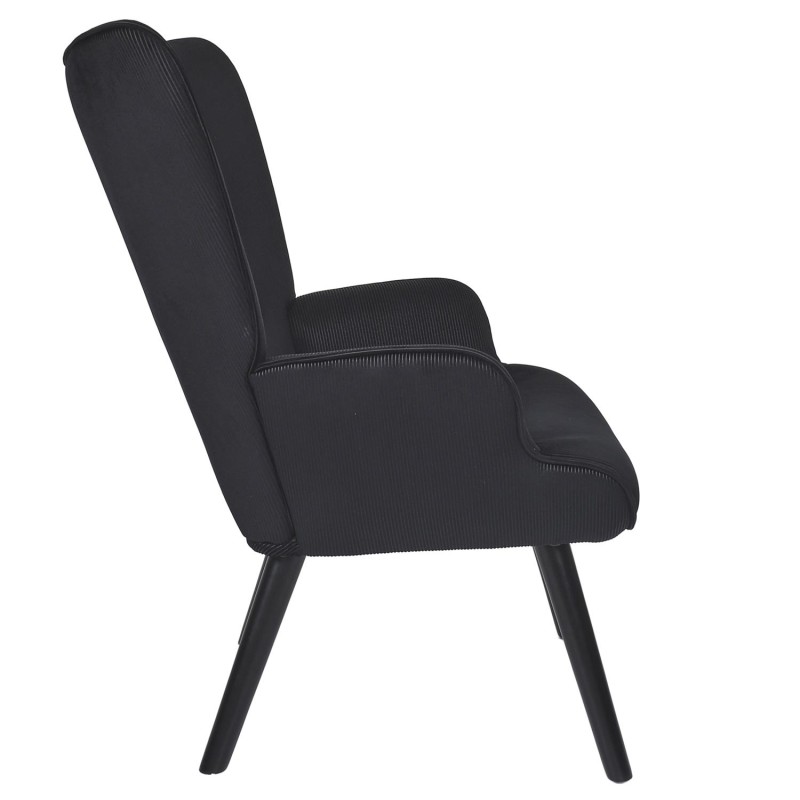 Fauteuil De Salon Giulia Noir - Home Deco Factory
