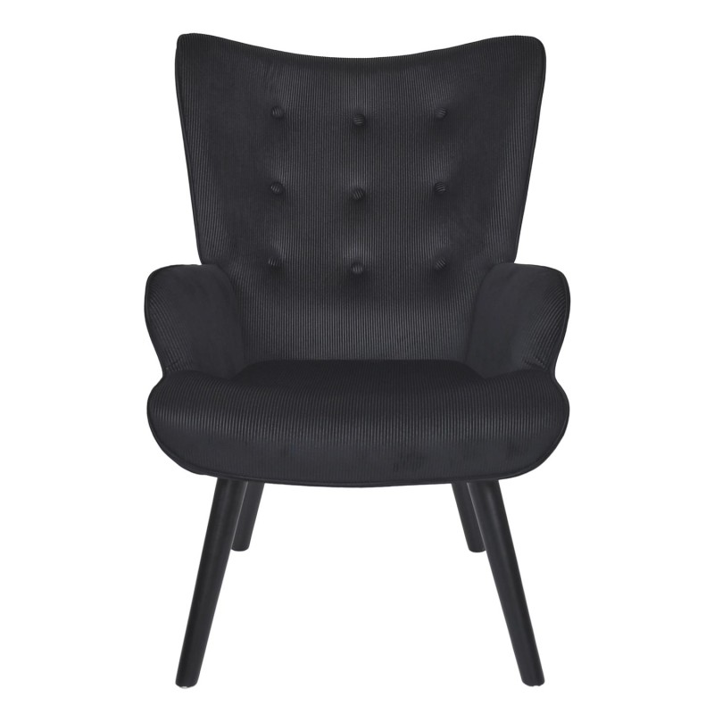 Fauteuil De Salon Giulia Noir - Home Deco Factory