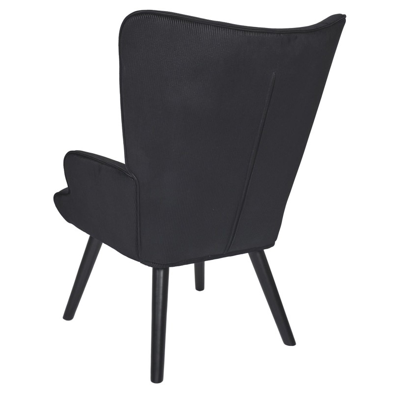 Fauteuil De Salon Giulia Noir - Home Deco Factory