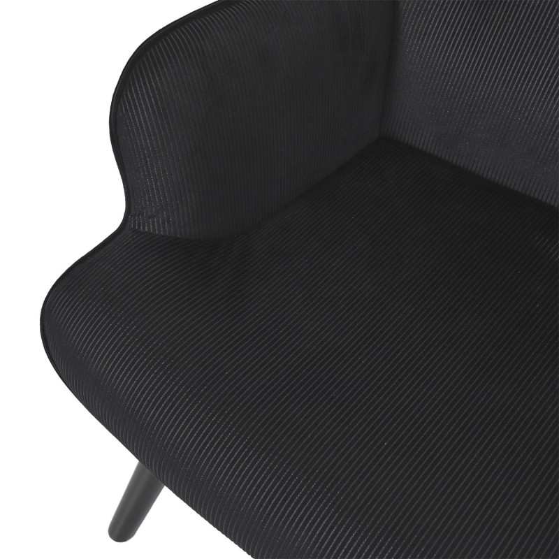Fauteuil De Salon Giulia Noir - Home Deco Factory