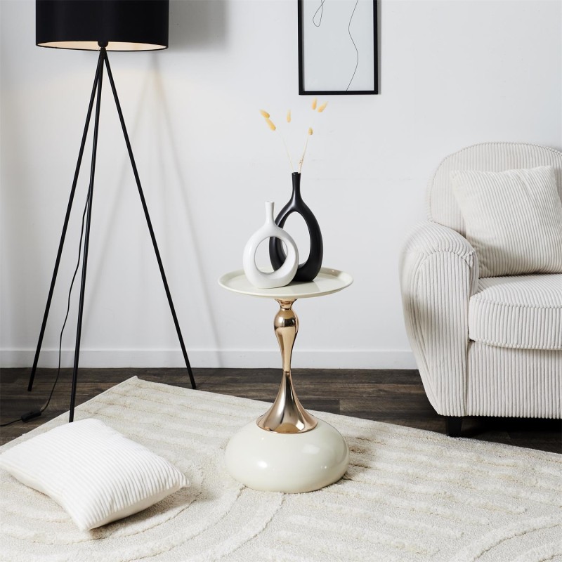 Table D'appoint Portobello Blanc - Home Deco Factory
